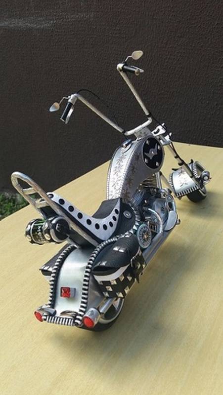 miniatura moto artesanato
