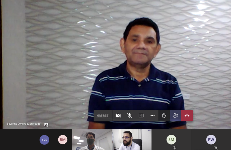 evento virtual com severino omena